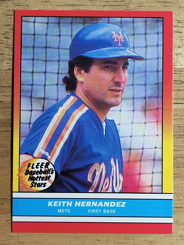 1988 Fleer Hottest Stars #17 Keith Hernandez