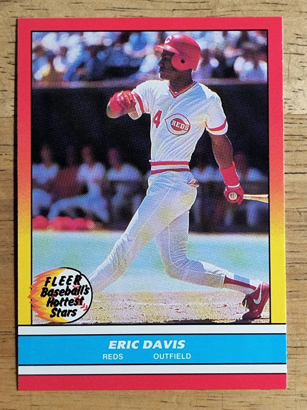 1988 Fleer Hottest Stars #8 Eric Davis