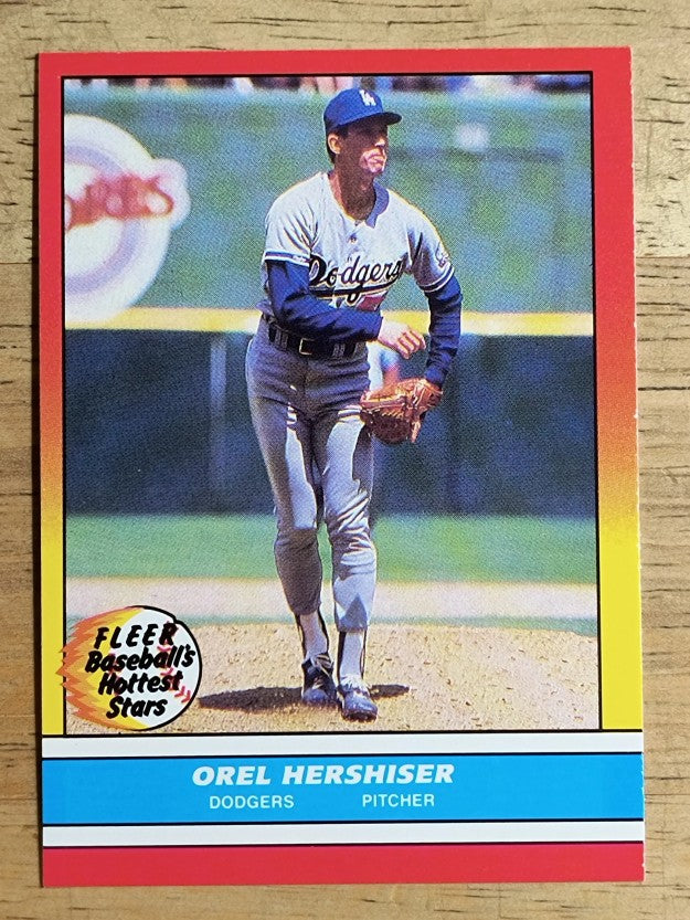 1988 Fleer Hottest Stars #19 Orel Hershiser