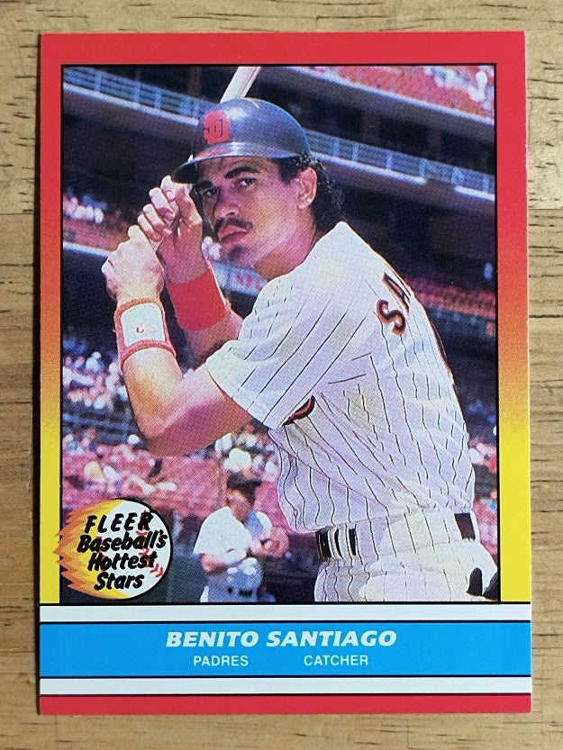 1988 Fleer Hottest Stars #33 Benito Santiago