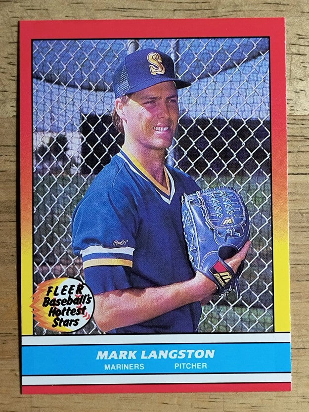 1988 Fleer Hottest Stars #23 Mark Langston