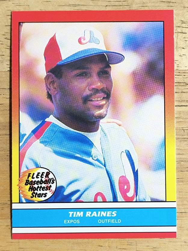 1988 Fleer Hottest Stars #31 Tim Raines