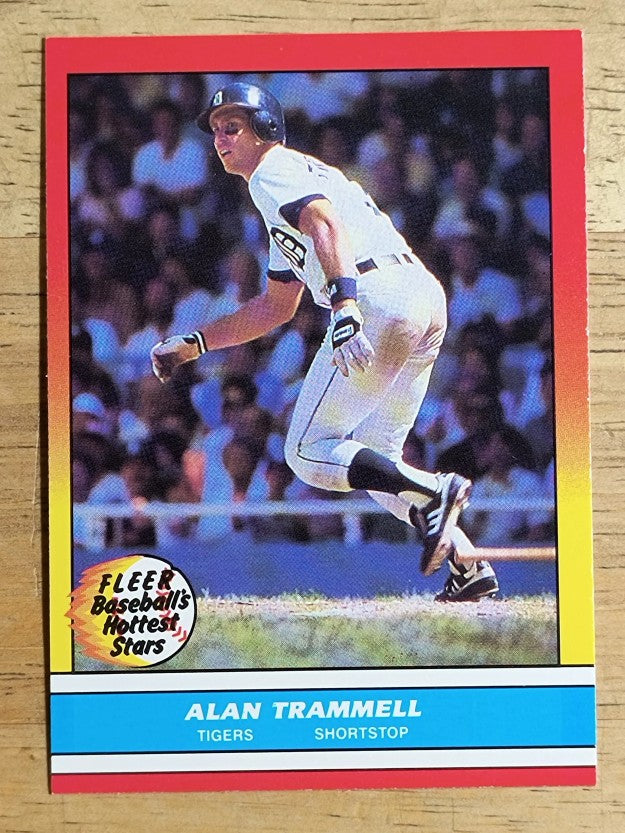 1988 Fleer Hottest Stars #44 Alan Trammell