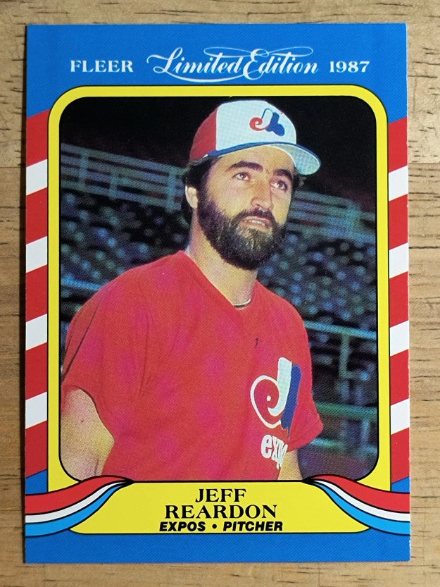 1987 Fleer Limited Edition #34 Jeff Reardon