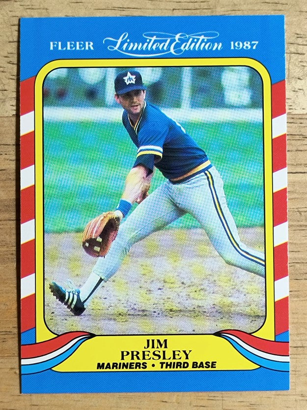 1987 Fleer Limited Edition #33 Jim Presley