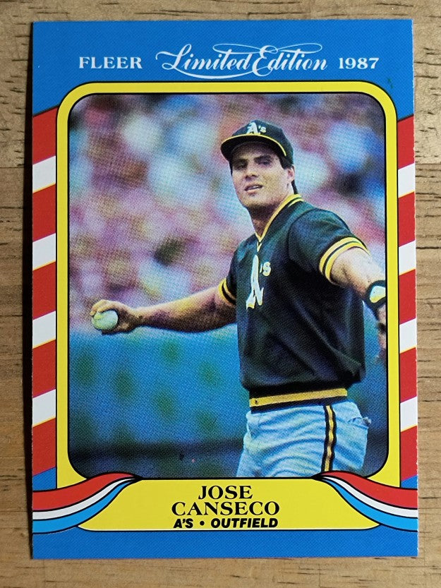 1987 Fleer Limited Edition #6 Jose Canseco