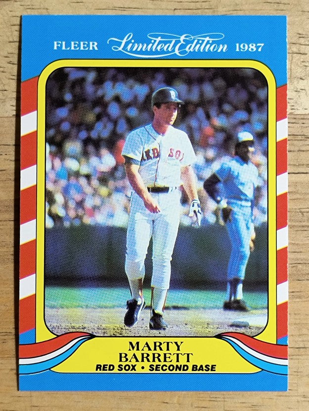 1987 Fleer Limited Edition #2 Marty Barrett