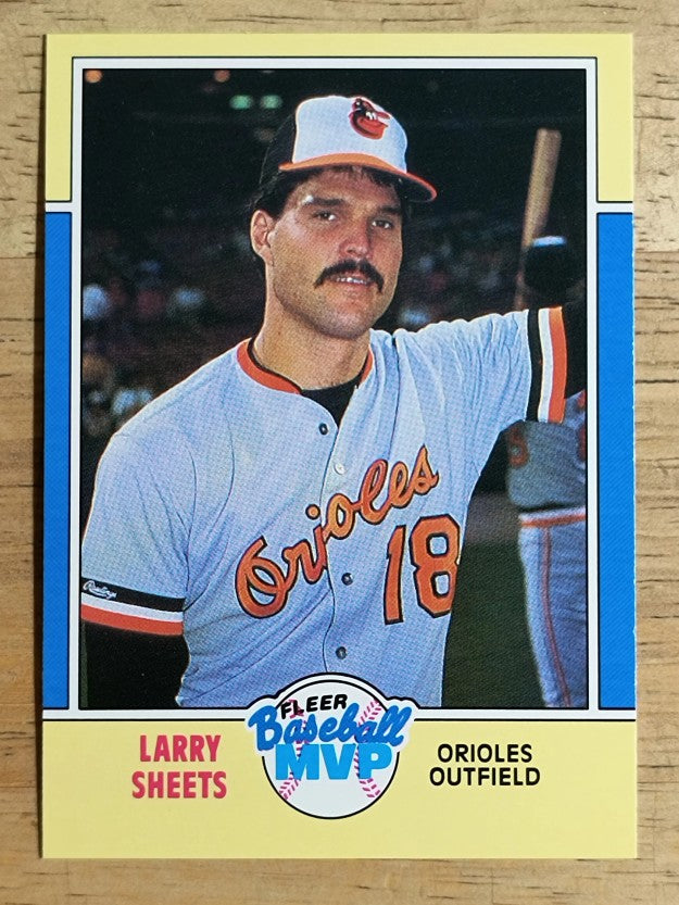 1988 Fleer Baseball MVP's #34 Larry Sheets