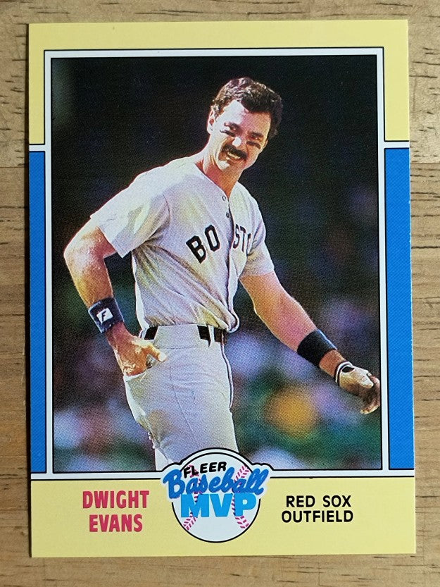 1988 Fleer Baseball MVP's #12 Dwight Evans