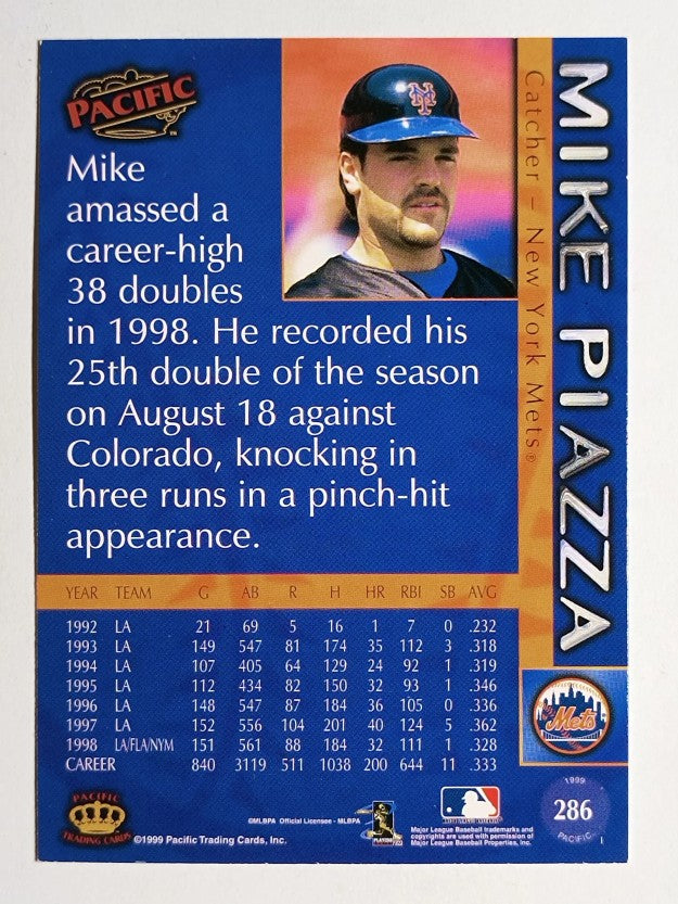 1999 Pacific #286 Mike Piazza