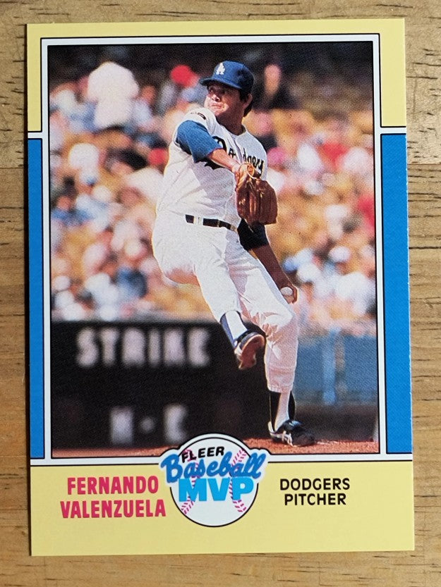 1988 Fleer Baseball MVP's #40 Fernando Valenzuela
