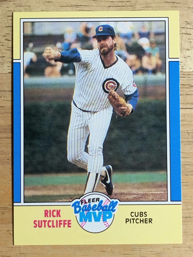 1988 Fleer Baseball MVP's #38 Rick Sutcliffe