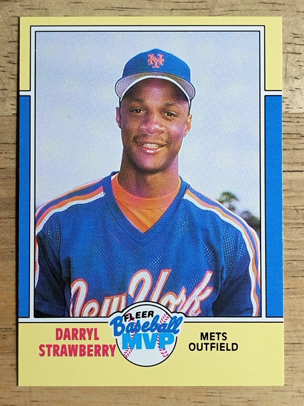 1988 Fleer Baseball MVP's #37 Darryl Strawberry