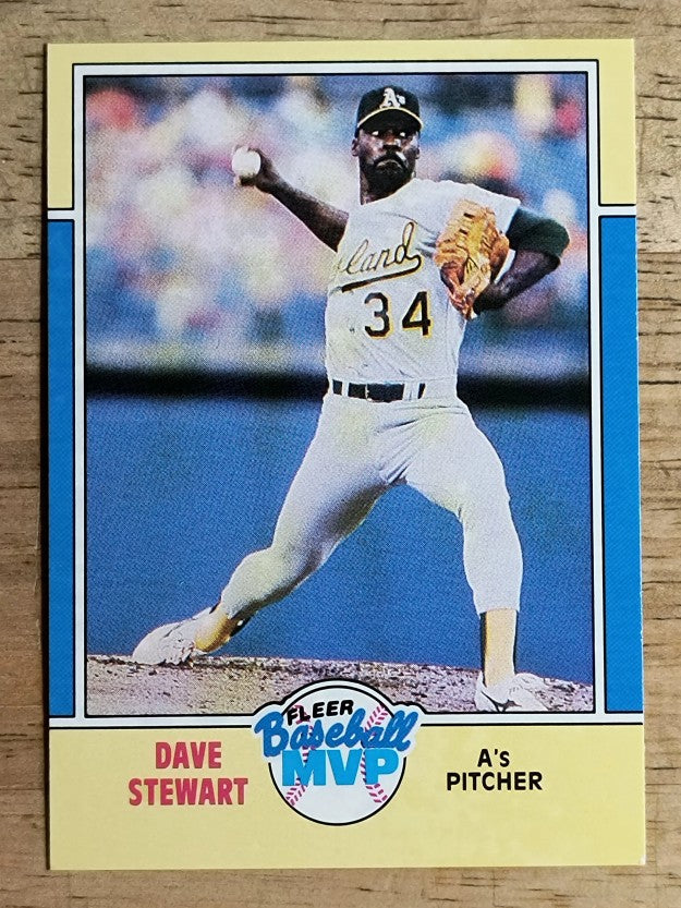 1988 Fleer Baseball MVP's #36 Dave Stewart