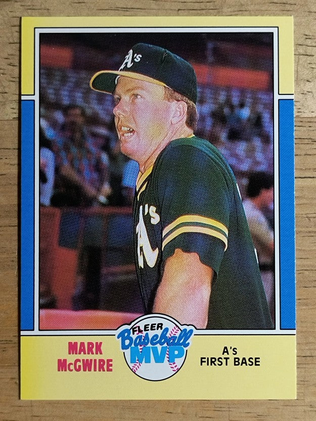 1988 Fleer Baseball MVP's #23 Mark McGwire