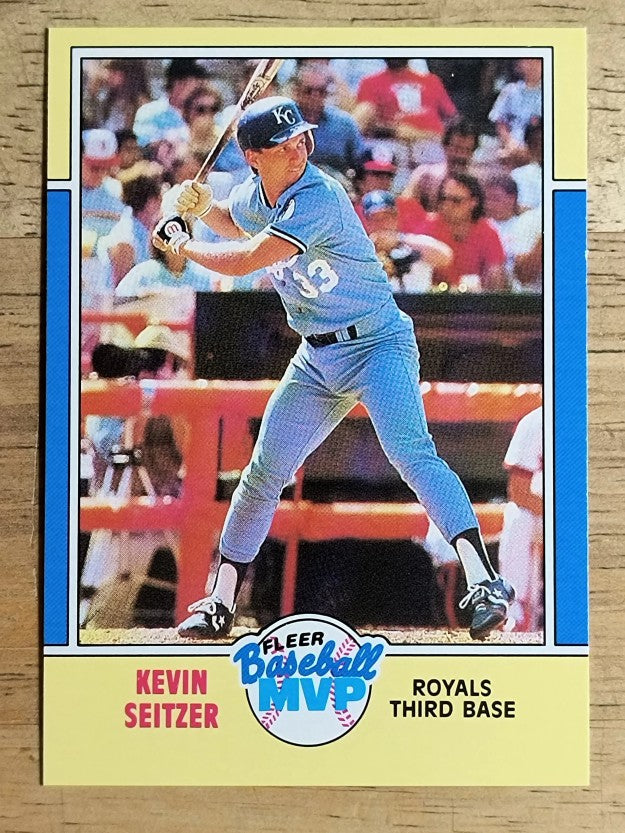1988 Fleer Baseball MVP's #33 Kevin Seitzer