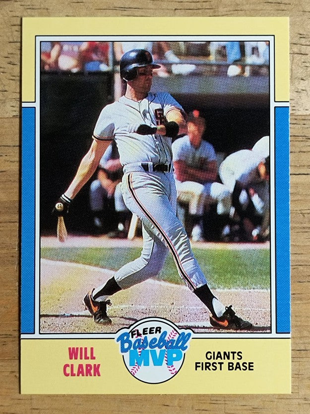 1988 Fleer Baseball MVP's #5 Will Clark