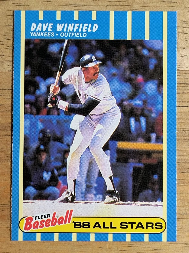 1988 Fleer Baseball All-Stars #44 Dave Winfield