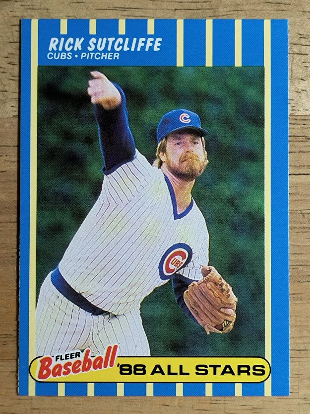 1988 Fleer Baseball All-Stars #41 Rick Sutcliffe