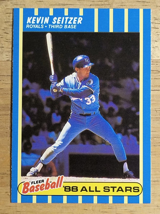 1988 Fleer Baseball All-Stars #38 Kevin Seitzer