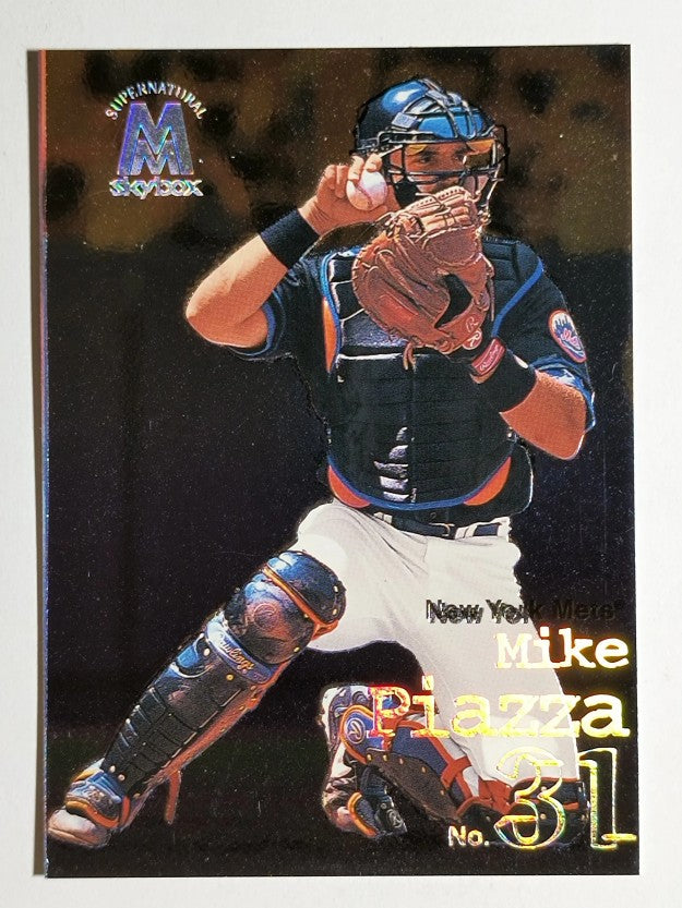 1999 SkyBox Molten Metal #137 Mike Piazza SN
