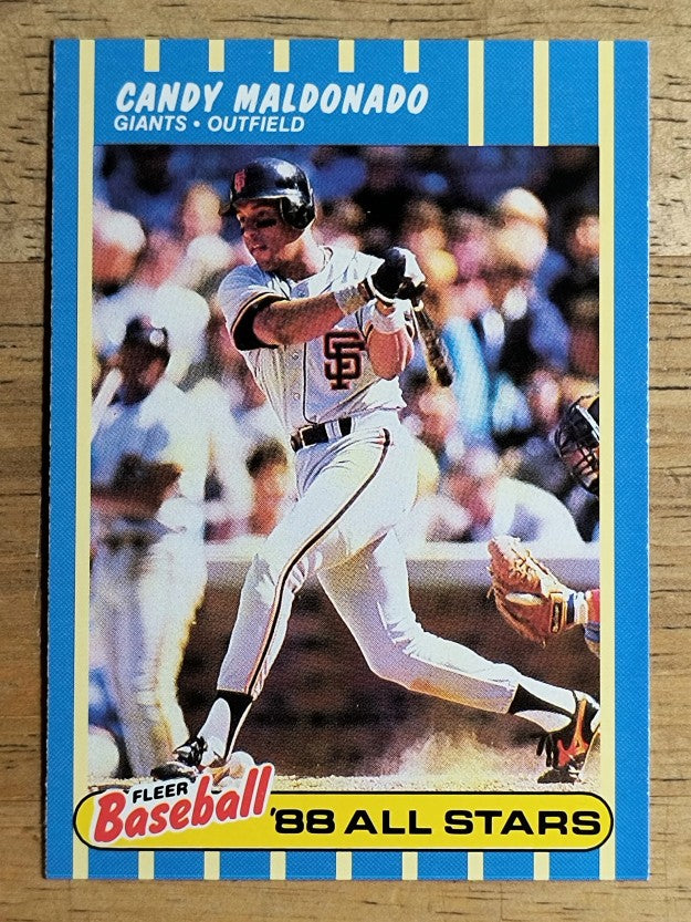 1988 Fleer Baseball All-Stars #22 Candy Maldonado