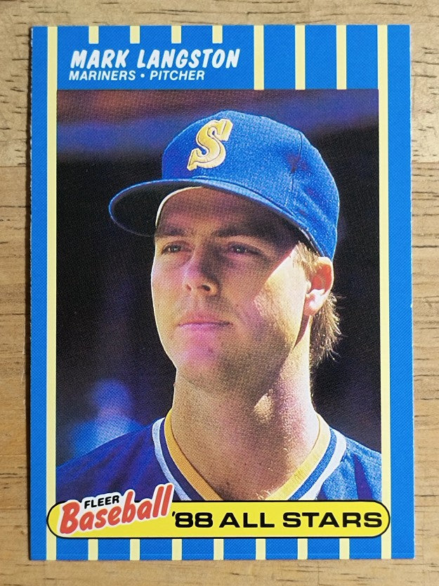 1988 Fleer Baseball All-Stars #20 Mark Langston