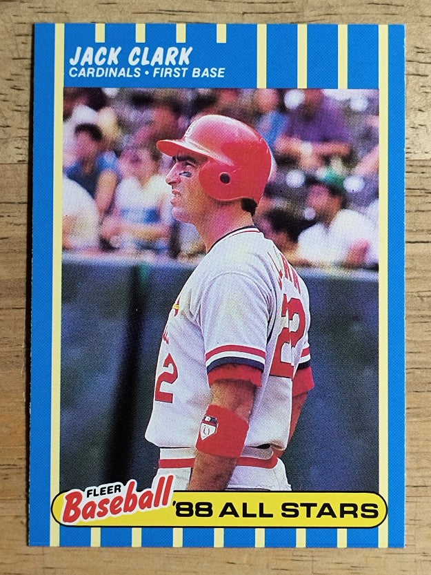 1988 Fleer Baseball All-Stars #6 Jack Clark