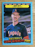 1987 Fleer Game Winners #43 Mike Witt