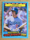 1987 Fleer Game Winners #39 Steve Sax
