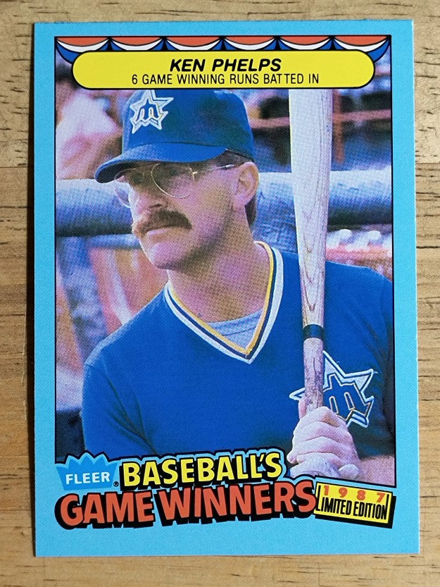 1987 Fleer Game Winners #34 Ken Phelps