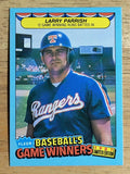 1987 Fleer Game Winners #33 Larry Parrish