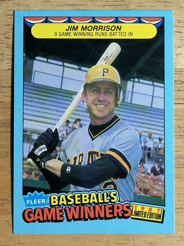 1987 Fleer Game Winners #29 Jim Morrison
