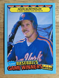 1987 Fleer Game Winners #28 Kevin McReynolds