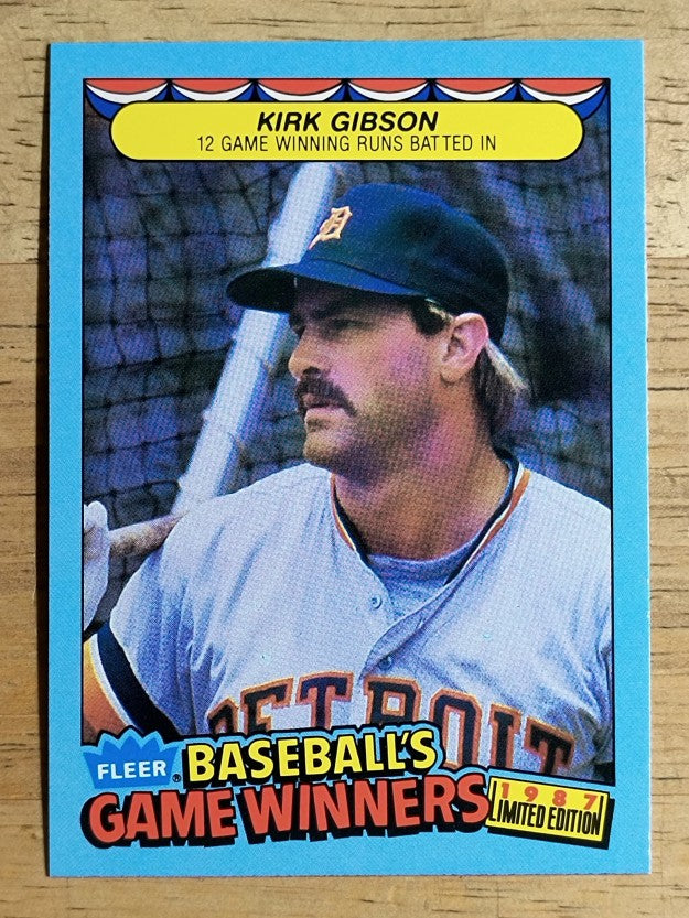 1987 Fleer Game Winners #17 Kirk Gibson