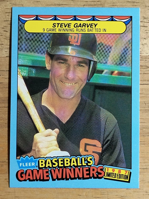 1987 Fleer Game Winners #16 Steve Garvey