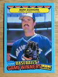 1987 Fleer Game Winners #14 Mark Eichhorn