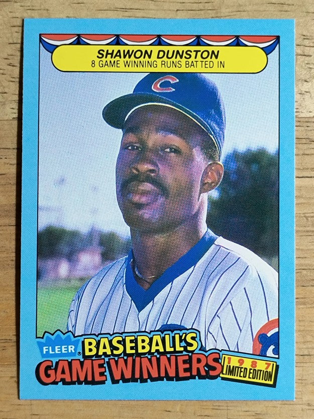 1987 Fleer Game Winners #13 Shawon Dunston