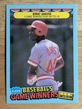 1987 Fleer Game Winners #11 Eric Davis