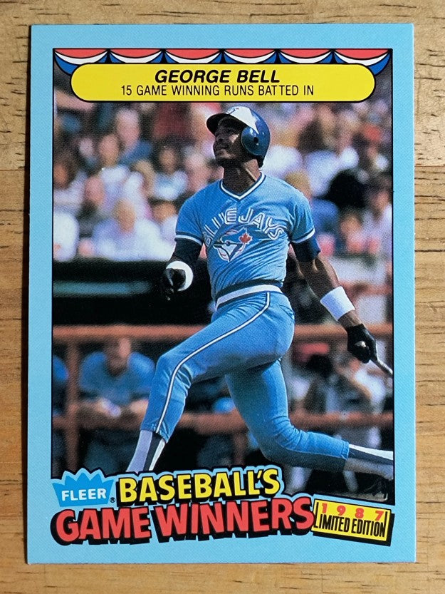 1987 Fleer Game Winners #3 George Bell