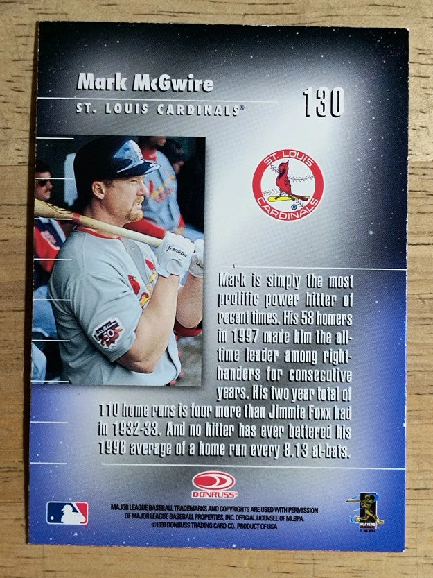 1998 Donruss Elite #130 Mark McGwire GEN