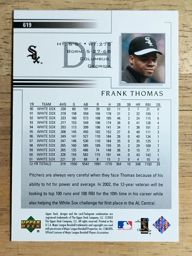 2002 Upper Deck #619 Frank Thomas