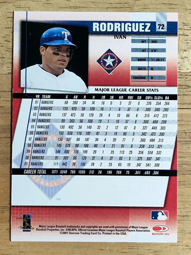 2002 Donruss Fan Club #72 Ivan Rodriguez