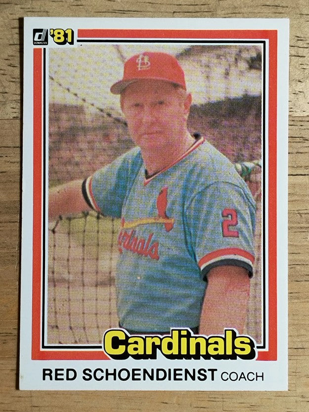 1981 Donruss #431 Red Schoendienst MG