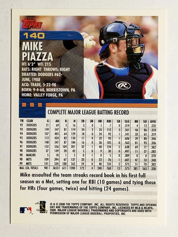 2000 Topps Opening Day #140 Mike Piazza