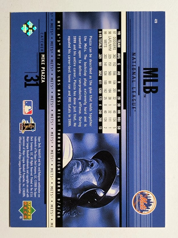 2000 Upper Deck HoloGrFX #49 Mike Piazza