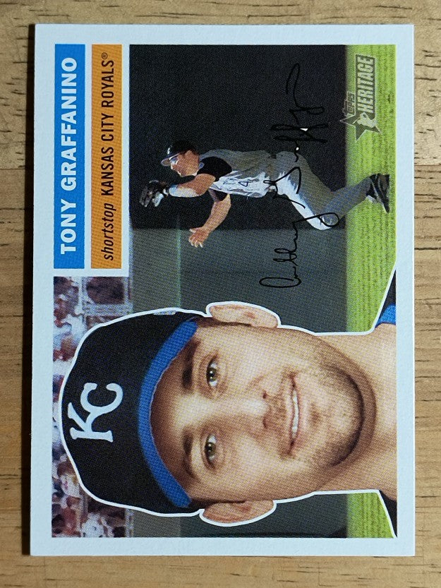 2005 Topps Heritage White Backs #174 Tony Graffanino