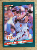 1986 Donruss Rookies #43 Andy Allanson XRC