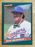 1986 Donruss Rookies #23 Pete Incaviglia XRC