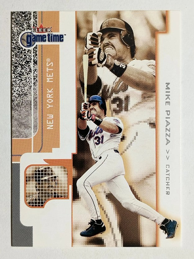 2001 Fleer Game Time #80 Mike Piazza
